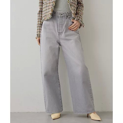 【ウィムガゼット/Whim Gazette】のワイドレッグデニムパンツ 人気、トレンドファッション・服の通販 founy(ファニー) 　ファッション　Fashion　レディースファッション　WOMEN　パンツ　Pants　デニムパンツ　Denim Pants　2025年　2025　2025春夏・S/S　Ss,Spring/Summer,2025　シンプル　Simple　デニム　Denim　ブロック　Block　ベーシック　Basic　ワイド　Wide　ヴィンテージ　Vintage　other-2|ID: prp329100004462685 ipo3291000000031245301