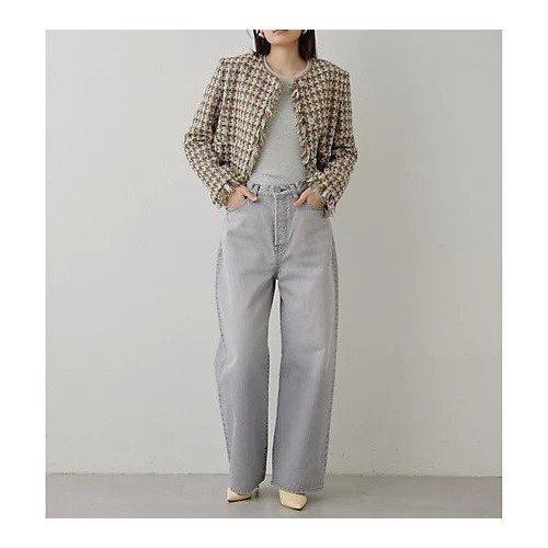 【ウィムガゼット/Whim Gazette】のワイドレッグデニムパンツ 人気、トレンドファッション・服の通販 founy(ファニー) 　ファッション　Fashion　レディースファッション　WOMEN　パンツ　Pants　デニムパンツ　Denim Pants　2025年　2025　2025春夏・S/S　Ss,Spring/Summer,2025　シンプル　Simple　デニム　Denim　ブロック　Block　ベーシック　Basic　ワイド　Wide　ヴィンテージ　Vintage　other-3|ID: prp329100004462685 ipo3291000000031245303
