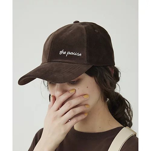 【ウィムガゼット/Whim Gazette】の【THE PAUSE】コットンスエードキャップ インテリア・キッズ・メンズ・レディースファッション・服の通販 founy(ファニー) 　ファッション　Fashion　レディースファッション　Fashion for Women　2025年　2025　2025春夏・S/S　Spring/Summer 2025 SS25　キャップ　Cap, Baseball Cap　グラデーション　Gradient, Ombre　フロント　Front, Front Design　ワーク　Workwear, Utility Style　ヴィンテージ　Vintage Style　ブラウン|ID: prp329100004462690 ipo3291000000031230818