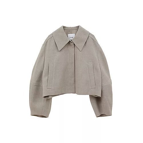 【クラネ/CLANE】のCOCOON SLEEVE SHORT JACKET インテリア・キッズ・メンズ・レディースファッション・服の通販 founy(ファニー) 　ファッション　Fashion　レディースファッション　WOMEN　アウター　Coat Outerwear　ジャケット　Jackets　2025年　2025　2025春夏・S/S　Ss,Spring/Summer,2025　おすすめ　Recommend　ショート　Short　ジャケット　Jacket　セットアップ　Set Up　セレモニー　Ceremony　フロント　Front　リネン　Linen　入学式　Entrance Ceremony　卒業式　Graduation Ceremony　羽織　Haori　BEIGE|ID: prp329100004462704 ipo3291000000032401323