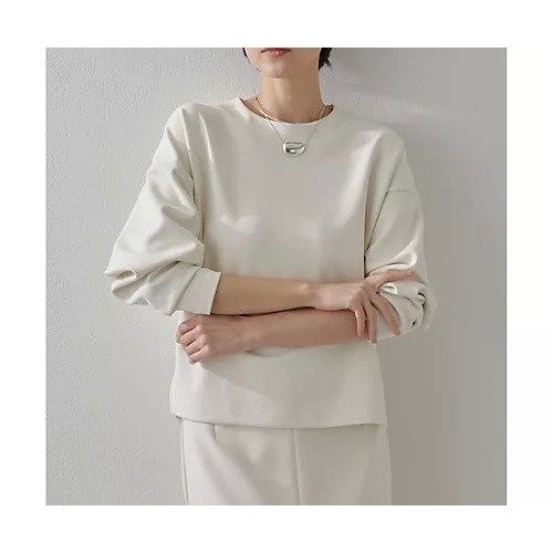 【ウィムガゼット/Whim Gazette】のダンボールクルーネックプルオーバー インテリア・キッズ・メンズ・レディースファッション・服の通販 founy(ファニー) 　ファッション　Fashion　レディースファッション　Fashion for Women　トップス・カットソー　Cut & Sew Tops　カジュアルプルオーバー・ニットトップス　Pullovers & Knit Tops / Casual Pullovers　2025年　2025　2025春夏・S/S　Spring/Summer 2025 SS25　おすすめ　Recommended / Our Picks　コンパクト　Compact, Small Size　シンプル　Simple, Minimal　スリーブ　Sleeve, Long Sleeve / Short Sleeve　セットアップ　Set-Up, Coordinated Outfit　フォルム　Silhouette, Form　リラックス　Relax, Relaxed Fit　エレガント 上品　Elegant　軽量　Lightweight, Ultra Light　オフホワイト|ID: prp329100004462707 ipo3291000000031230874