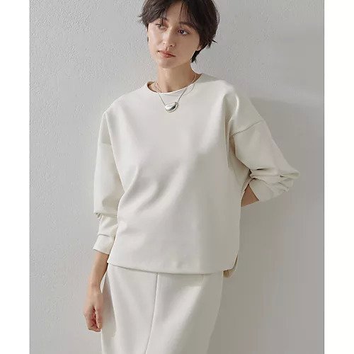 【ウィムガゼット/Whim Gazette】のダンボールクルーネックプルオーバー 人気、トレンドファッション・服の通販 founy(ファニー) 　ファッション　Fashion　レディースファッション　Fashion for Women　トップス・カットソー　Cut & Sew Tops　カジュアルプルオーバー・ニットトップス　Pullovers & Knit Tops / Casual Pullovers　2025年　2025　2025春夏・S/S　Spring/Summer 2025 SS25　おすすめ　Recommended / Our Picks　コンパクト　Compact, Small Size　シンプル　Simple, Minimal　スリーブ　Sleeve, Long Sleeve / Short Sleeve　セットアップ　Set-Up, Coordinated Outfit　フォルム　Silhouette, Form　リラックス　Relax, Relaxed Fit　エレガント 上品　Elegant　軽量　Lightweight, Ultra Light　other-2|ID: prp329100004462707 ipo3291000000031245375