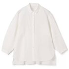 【プレインピープル/PLAIN PEOPLE】のコットンリネンマイクロウェザーワッシャーバックギャザーシャツ ホワイト|ID: prp329100004462714 ipo3291000000031230900
