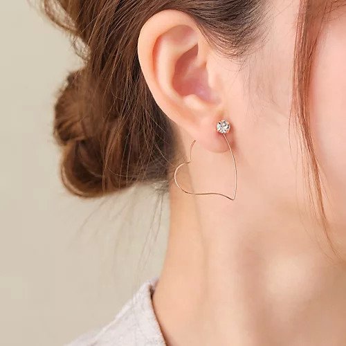 【フィービィー/phoebe】のハートフープイヤリング ローズゴールド 人気、トレンドファッション・服の通販 founy(ファニー) 　ファッション　Fashion　レディースファッション　WOMEN　ジュエリー　Jewelry　リング　Rings　イヤリング　Earrings　イエロー　Yellow　パール　Pearl　ビジュー　Bijou　フェミニン　Feminine　フロント　Front　ローズ　Rose　 other-1|ID: prp329100004462732 ipo3291000000031230960