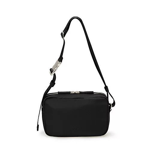 【トプカピ/TOPKAPI】の【Breath TOPKAPI】Freely フリーリー ナイロン ロゴテープ スクエア ショルダーバッグ インテリア・キッズ・メンズ・レディースファッション・服の通販 founy(ファニー) 　ファッション　Fashion　レディースファッション　WOMEN　バッグ　Bag　スクエア　Square　財布　Wallet　フォルム　Form　ボックス　Box　ポケット　Pocket　ワンポイント　One Point　ブラック|ID: prp329100004462743 ipo3291000000031231016