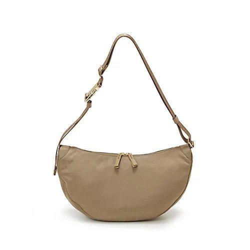 【トプカピ/TOPKAPI】の【Breath TOPKAPI】Freely フリーリー ナイロン ロゴテープ ラウンド ショルダーバッグ インテリア・キッズ・メンズ・レディースファッション・服の通販 founy(ファニー) 　ファッション　Fashion　レディースファッション　WOMEN　バッグ　Bag　ショルダー　Shoulder　財布　Wallet　ハーフ　Half　フィット　Fit　フォルム　Form　ポケット　Pocket　ラウンド　Round　ワンポイント　One Point　ベージュ|ID: prp329100004462745 ipo3291000000031231026