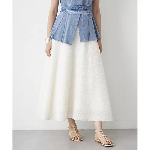 【ウィムガゼット/Whim Gazette】のモールラッセルフレアスカート 人気、トレンドファッション・服の通販 founy(ファニー) 　ファッション　Fashion　レディースファッション　Fashion for Women　スカート　Skirts　Aライン・フレアスカート　A-Line & Flared Skirts　2025年　2025　2025春夏・S/S　Spring/Summer 2025 SS25　おすすめ　Recommended / Our Picks　シンプル　Simple, Minimal　ツイード　Twill, Twill Weave　フェミニン　Feminine, Girly　エレガント 上品　Elegant　 other-1|ID: prp329100004462773 ipo3291000000031231125