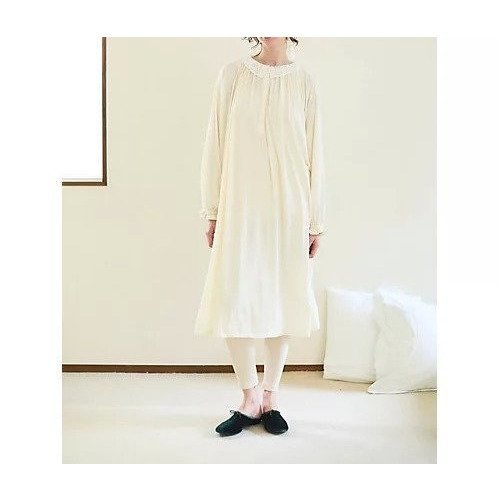 【ナナデコール/nanadecor】のチェリーレースライトコットンロングドレス インテリア・キッズ・メンズ・レディースファッション・服の通販 founy(ファニー) 　ファッション　Fashion　レディースファッション　Fashion for Women　ワンピース　Dresses　フォーマル・パーティードレス・結婚式用ドレス　Elegant & Casual Dresses　おすすめ　Recommended / Our Picks　なめらか　Smooth, Silky Texture　クラシカル　Classical, Vintage-Inspired　ドレス　Dress, One-Piece　リラックス　Relax, Relaxed Fit　レギンス　Leggings, Stretch Pants　レース　Lace, Lace Fabric　長袖　Long Sleeve, Full Sleeve　ナチュラル|ID: prp329100004462784 ipo3291000000031231165