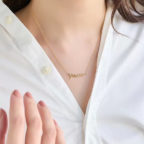 【フィービィー/phoebe】のラッキーレターネックレス(パワー) インテリア・キッズ・メンズ・レディースファッション・服の通販 founy(ファニー) https://founy.com/ ファッション Fashion レディースファッション WOMEN ジュエリー Jewelry ネックレス Necklaces イヤリング Earrings ブレスレット Bracelet |ID: prp329100004462813 ipo3291000000031231266