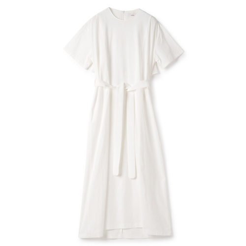 【アキラナカ/AKIRANAKA】の背中スリットドレス インテリア・キッズ・メンズ・レディースファッション・服の通販 founy(ファニー) 　ファッション　Fashion　レディースファッション　WOMEN　ワンピース　Dress　ドレス　Party Dresses　エレガント 上品　Elegant　ジャージー　Jersey　スリット　Slit　ドレス　Dress　ドレープ　Drape　フロント　Front　モダン　Modern　リネン　Linen　リラックス　Relax　ホワイト|ID: prp329100004462830 ipo3291000000031888723