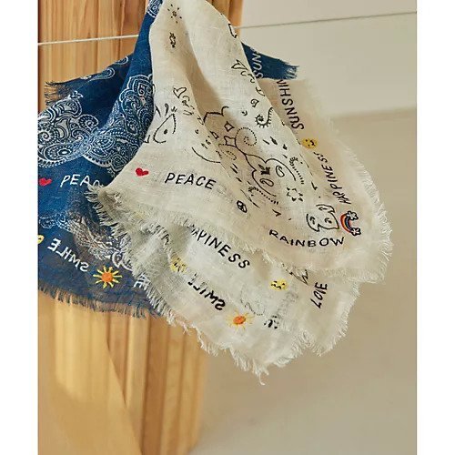 【ウィムガゼット/Whim Gazette】の【CITRUS】バンダナ刺繍スカーフ 人気、トレンドファッション・服の通販 founy(ファニー) 　ファッション　Fashion　レディースファッション　Fashion for Women　アクセサリー　Fashion Accessories　インド　Indian Textile　スカーフ　Scarf, Neckwear　ストール　Stole, Wrap　人気　Popular, Best Seller　バンダナ　Bandana, Head Scarf　プリント　Print, Printed Pattern　ボトム　Bottoms, Lower Wear　リアル　Real, Realistic　リネン　Linen, Linen Fabric　リラックス　Relax, Relaxed Fit　ループ　Loop, Loop Knit　おすすめ　Recommended / Our Picks　2025年　2025　2025春夏・S/S　Spring/Summer 2025 SS25　other-2|ID: prp329100004462831 ipo3291000000031246628