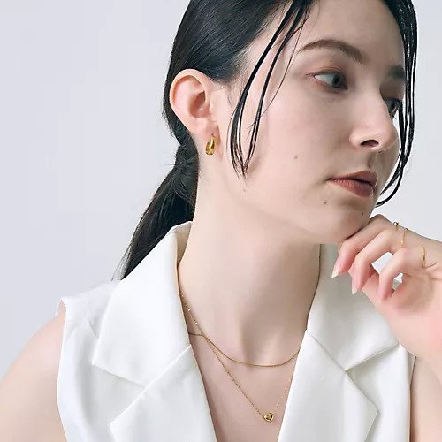【フィービィー/phoebe】の【金属アレルギー対応】プックリメタルフープピアス ゴールド/サージカルステンレス 人気、トレンドファッション・服の通販 founy(ファニー) 　ファッション　Fashion　レディースファッション　WOMEN　コンパクト　Compact　シンプル　Simple　ビジネス 仕事 通勤　Business　フォルム　Form　フープ　Hoop　エレガント 上品　Elegant　定番　Standard　other-2|ID: prp329100004462852 ipo3291000000031246666