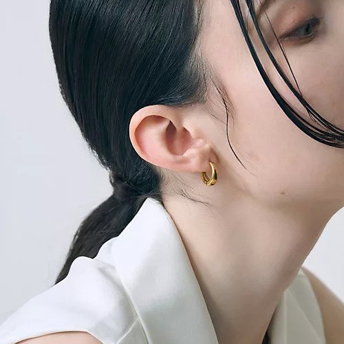 【フィービィー/phoebe】の【金属アレルギー対応】プックリメタルフープピアス ゴールド/サージカルステンレス 人気、トレンドファッション・服の通販 founy(ファニー) 　ファッション　Fashion　レディースファッション　WOMEN　コンパクト　Compact　シンプル　Simple　ビジネス 仕事 通勤　Business　フォルム　Form　フープ　Hoop　エレガント 上品　Elegant　定番　Standard　other-3|ID: prp329100004462852 ipo3291000000031246667