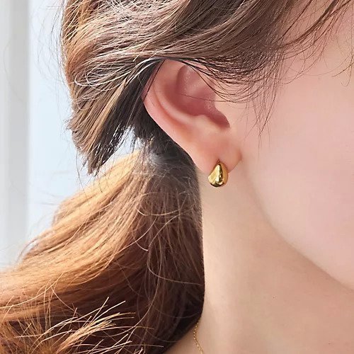 【フィービィー/phoebe】の【金属アレルギー対応】プックリハーフフープミニピアス/サージカルステンレス インテリア・キッズ・メンズ・レディースファッション・服の通販 founy(ファニー) https://founy.com/ ファッション Fashion レディースファッション WOMEN シンプル Simple ドロップ Drop フォルム Form メタル Metal モダン Modern |ID: prp329100004462854 ipo3291000000031231404