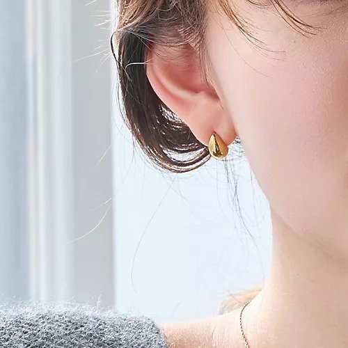 【フィービィー/phoebe】の【金属アレルギー対応】プックリハーフフープミニピアス/サージカルステンレス 人気、トレンドファッション・服の通販 founy(ファニー) 　ファッション　Fashion　レディースファッション　WOMEN　シンプル　Simple　ドロップ　Drop　フォルム　Form　メタル　Metal　モダン　Modern　other-2|ID: prp329100004462854 ipo3291000000031246670