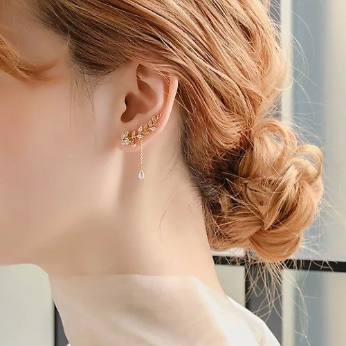 【フィービィー/phoebe】の2wayエレガントガーデンピアス&イヤリング 人気、トレンドファッション・服の通販 founy(ファニー) 　ファッション　Fashion　レディースファッション　Fashion for Women　ジュエリー　Jewelry　ファッションリング　Fashion Rings　イヤリング・フープ・ドロップタイプ　Hoop, Drop & Clip Earrings　イヤリング　Earrings　チェーン　Chain, Chain Strap　ビジュー　Bijou, Jewel-like Accent　モチーフ　Motif, Design Theme　リーフ　Leaf, Botanical Leaf　 other-1|ID: prp329100004462857 ipo3291000000033089198