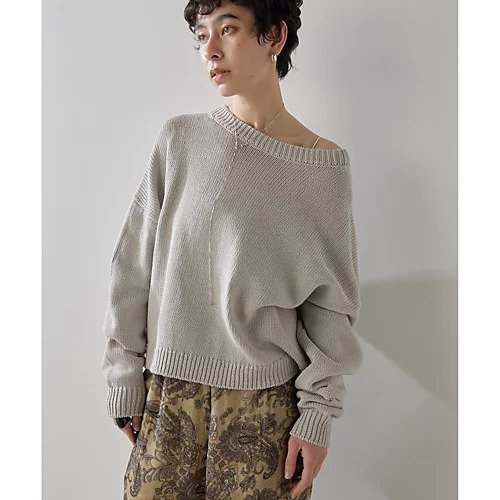 【ウィムガゼット/Whim Gazette】のローゲージプルオーバー 人気、トレンドファッション・服の通販 founy(ファニー) 　ファッション　Fashion　レディースファッション　WOMEN　トップス・カットソー　Tops/Tshirt　プルオーバー　Pullover　2025年　2025　2025春夏・S/S　Ss,Spring/Summer,2025　クロップド　Cropped　ボトム　Bottom　ミックス　Mix　ワイド　Wide　春　Spring　other-3|ID: prp329100004462869 ipo3291000000031246699