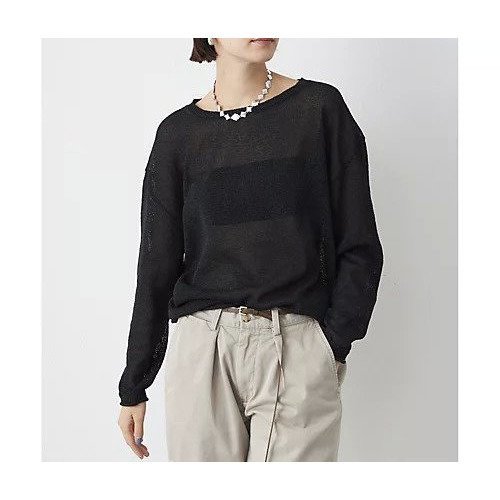 【ウィムガゼット/Whim Gazette】のペーパーヤーンプルオーバー 人気、トレンドファッション・服の通販 founy(ファニー) 　ファッション　Fashion　レディースファッション　Fashion for Women　トップス・カットソー　Cut & Sew Tops　カジュアルプルオーバー・ニットトップス　Pullovers & Knit Tops / Casual Pullovers　吸水　Absorbent, Quick-Dry　シアー　Sheer, See-Through　ショルダー　Shoulder, Shoulder Strap　シンプル　Simple, Minimal　スリット　Slit, Slit Detail　ドロップ　Drop Shoulder, Dropped Style　ベーシック　Basic, Essential　2025年　2025　2025春夏・S/S　Spring/Summer 2025 SS25　other-2|ID: prp329100004462870 ipo3291000000031246700