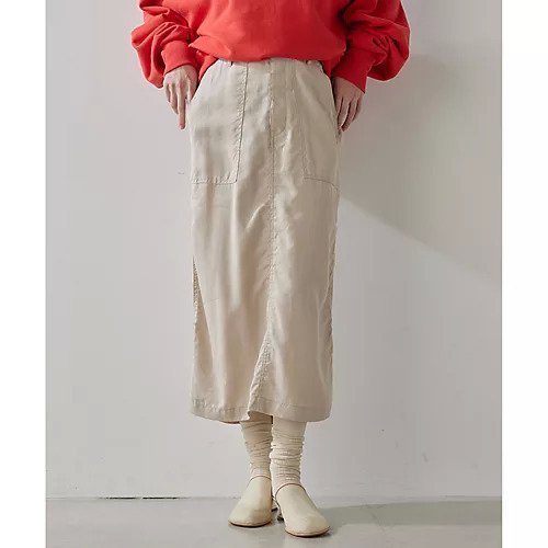 【ウィムガゼット/Whim Gazette】のミリタリースカート インテリア・キッズ・メンズ・レディースファッション・服の通販 founy(ファニー) 　ファッション　Fashion　レディースファッション　Fashion for Women　スカート　Skirts　2025年　2025　2025春夏・S/S　Spring/Summer 2025 SS25　スリット　Slit, Slit Detail　ドレープ　Drape, Draping Fabric　フェミニン　Feminine, Girly　ミリタリー　Military, Army Style　ヴィンテージ　Vintage Style　ベージュ|ID: prp329100004462873 ipo3291000000031231491