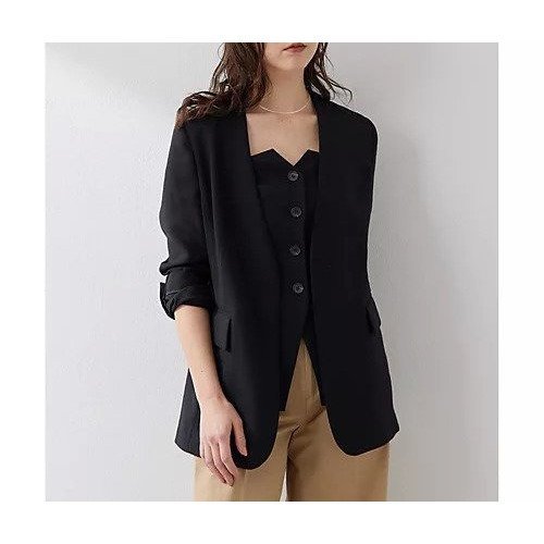 【ウィムガゼット/Whim Gazette】のジュートライクノーカラージャケット 人気、トレンドファッション・服の通販 founy(ファニー) 　ファッション　Fashion　レディースファッション　Fashion for Women　アウター　Coat / Outerwear Collection　レディースジャケット・軽アウター　Jackets　ノーカラージャケット / シンプル上品コーデ　Collarless Jackets　クール　Cool, Chic　ジャケット　Jacket, Outerwear　セットアップ　Set-Up, Coordinated Outfit　おすすめ　Recommended / Our Picks　エレガント 上品　Elegant　2025年　2025　2025春夏・S/S　Spring/Summer 2025 SS25　other-3|ID: prp329100004462883 ipo3291000000031246727
