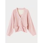 【ナナデコール/nanadecor】のオーガニックコットンVネックカーディガン ライトピンク|ID: prp329100004462884 ipo3291000000035916250