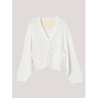 【ナナデコール/nanadecor】のオーガニックコットンVネックカーディガン ホワイト|ID: prp329100004462884 ipo3291000000036279955