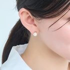 【フィービィー/phoebe】の【金属アレルギー対応】パワーストーンバーピアス パール(ホワイト)|ID: prp329100004462896 ipo3291000000031231563