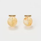 【フィービィー/phoebe】の【金属アレルギー対応】パワーストーンバーピアス シトリン(イエロー)|ID: prp329100004462896 ipo3291000000033408373
