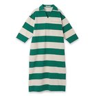 【プレインピープル/PLAIN PEOPLE】のビッグボーダースキッパーロングワンピース グリーン|ID: prp329100004462906 ipo3291000000031231593
