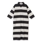 【プレインピープル/PLAIN PEOPLE】のビッグボーダースキッパーロングワンピース アイボリー|ID: prp329100004462906 ipo3291000000031231594