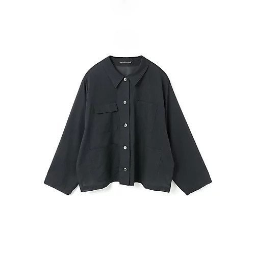 【ミズイロ インド/mizuiro ind】のシアーショートカバーオール インテリア・キッズ・メンズ・レディースファッション・服の通販 founy(ファニー) 　ファッション　Fashion　レディースファッション　WOMEN　ジャケット　Jacket　フロント　Front　ベーシック　Basic　ポケット　Pocket　ブラック|ID: prp329100004462921 ipo3291000000031231660