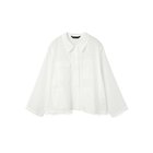 【ミズイロ インド/mizuiro ind】のシアーショートカバーオール オフホワイト|ID: prp329100004462921 ipo3291000000031231662