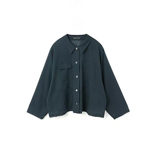 【ミズイロ インド/mizuiro ind】のシアーショートカバーオール インテリア・キッズ・メンズ・レディースファッション・服の通販 founy(ファニー) 　ファッション　Fashion　レディースファッション　WOMEN　ジャケット　Jacket　フロント　Front　ベーシック　Basic　ポケット　Pocket　ネイビー|ID: prp329100004462921 ipo3291000000031231663