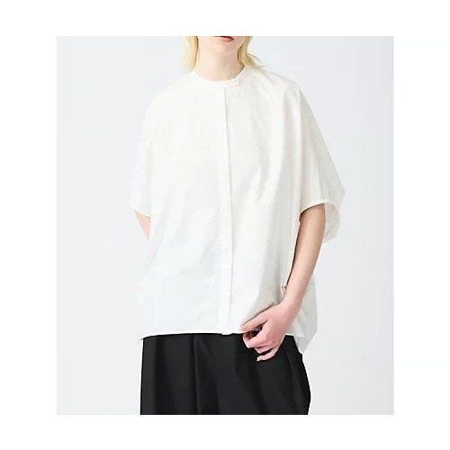 【ミズイロ インド/mizuiro ind】のスタンドカラーコクーンシャツ 人気、トレンドファッション・服の通販 founy(ファニー) 　ファッション　Fashion　レディースファッション　WOMEN　トップス・カットソー　Tops/Tshirt　シャツ/ブラウス　Shirts/Blouses　シンプル　Simple　スタンド　Stand　夏　Summer　定番　Standard　other-2|ID: prp329100004462922 ipo3291000000031246802