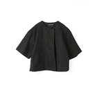 【ミズイロ インド/mizuiro ind】のクルーネックショートカーディガン ブラック|ID: prp329100004462925 ipo3291000000031231680
