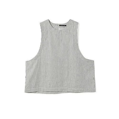 【ミズイロ インド/mizuiro ind】のヒッコリークルーネックショートベスト インテリア・キッズ・メンズ・レディースファッション・服の通販 founy(ファニー) https://founy.com/ ファッション Fashion レディースファッション Fashion for Women アウター Coat / Outerwear Collection トップス・カットソー Cut & Sew Tops ベスト&ジレ / 重ね着スタイル Vests & Gilets ショート Short, Short Length ジャケット Jacket, Outerwear ベスト Vest, Waistcoat 定番 Standard, Basic Item |ID: prp329100004462929 ipo3291000000032514353
