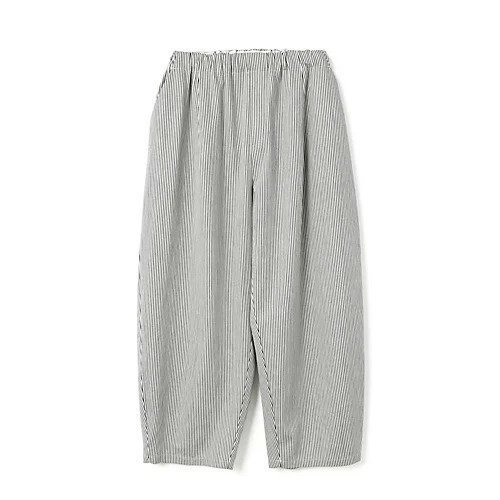【ミズイロ インド/mizuiro ind】のヒッコリーワイドテーパードパンツ インテリア・キッズ・メンズ・レディースファッション・服の通販 founy(ファニー) 　ファッション　Fashion　レディースファッション　WOMEN　パンツ　Pants　ショート　Short　ジャケット　Jacket　テーパード　Tapered　ベスト　Vest　リラックス　Relax　ワイド　Wide　定番　Standard　キナリ|ID: prp329100004462932 ipo3291000000031712941