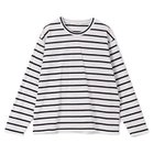 【プレインピープル/PLAIN PEOPLE】のボーダー長袖プルオーバー ネイビー|ID: prp329100004462942 ipo3291000000031231758