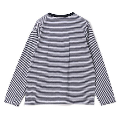 【プレインピープル/PLAIN PEOPLE】のボーダー長袖プルオーバー 人気、トレンドファッション・服の通販 founy(ファニー) 　ファッション　Fashion　レディースファッション　WOMEN　トップス・カットソー　Tops/Tshirt　プルオーバー　Pullover　ジャージー　Jersey　ボーダー　Border　洗える　Washable　長袖　Long Sleeve　other-2|ID: prp329100004462942 ipo3291000000031246834
