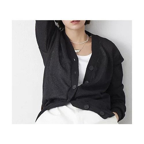 【ウィムガゼット/Whim Gazette】のペーパーヤーンカーディガン 人気、トレンドファッション・服の通販 founy(ファニー) 　ファッション　Fashion　レディースファッション　Fashion for Women　トップス・カットソー　Cut & Sew Tops　カーディガン・羽織り　Layered Style Cardigans　カーディガン　Cardigan, Knitwear　吸水　Absorbent, Quick-Dry　シアー　Sheer, See-Through　ショルダー　Shoulder, Shoulder Strap　スリット　Slit, Slit Detail　デコルテ　Décolleté, Neckline　ドロップ　Drop Shoulder, Dropped Style　ベーシック　Basic, Essential　2025年　2025　2025春夏・S/S　Spring/Summer 2025 SS25　other-2|ID: prp329100004462949 ipo3291000000031246848