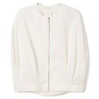 【プレインピープル/PLAIN PEOPLE】のカノコパールニットジップアップジャケット ホワイト|ID: prp329100004462964 ipo3291000000031231843