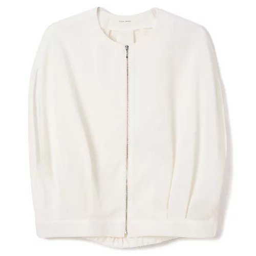【プレインピープル/PLAIN PEOPLE】のカノコパールニットジップアップジャケット インテリア・キッズ・メンズ・レディースファッション・服の通販 founy(ファニー) 　ファッション　Fashion　レディースファッション　WOMEN　アウター　Coat Outerwear　ジャケット　Jackets　おすすめ　Recommend　ジップアップ　Zip Up　ジャージー　Jersey　セットアップ　Set Up　パール　Pearl　ボーダー　Border　洗える　Washable　長袖　Long Sleeve　ホワイト|ID: prp329100004462964 ipo3291000000031231843