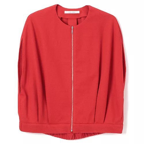 【プレインピープル/PLAIN PEOPLE】のカノコパールニットジップアップジャケット インテリア・キッズ・メンズ・レディースファッション・服の通販 founy(ファニー) 　ファッション　Fashion　レディースファッション　WOMEN　アウター　Coat Outerwear　ジャケット　Jackets　おすすめ　Recommend　ジップアップ　Zip Up　ジャージー　Jersey　セットアップ　Set Up　パール　Pearl　ボーダー　Border　洗える　Washable　長袖　Long Sleeve　レッド|ID: prp329100004462964 ipo3291000000031231844