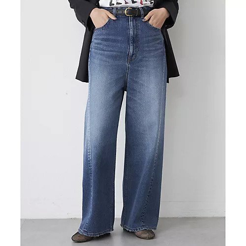 【ウィムガゼット/Whim Gazette】のキリカエデニムパンツ 人気、トレンドファッション・服の通販 founy(ファニー) 　ファッション　Fashion　レディースファッション　WOMEN　パンツ　Pants　デニムパンツ　Denim Pants　2025年　2025　2025春夏・S/S　Ss,Spring/Summer,2025　デニム　Denim　フロント　Front　ワイド　Wide　 other-1|ID: prp329100004462985 ipo3291000000031231921