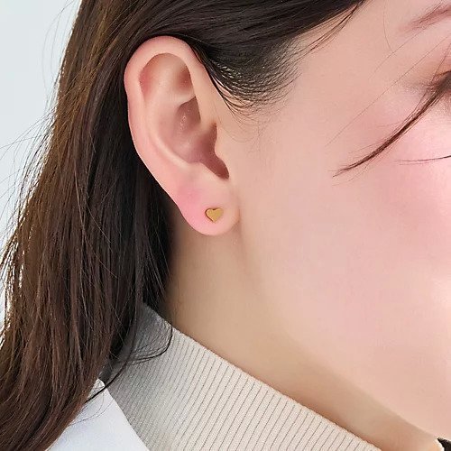 【フィービィー/phoebe】の【金属アレルギー対応】フラットハートピアス/サージカルステンレス インテリア・キッズ・メンズ・レディースファッション・服の通販 founy(ファニー) https://founy.com/ ファッション Fashion レディースファッション WOMEN おすすめ Recommend ギフト プレゼント Gift Present シンプル Simple メタル Metal 人気 Popularity |ID: prp329100004462989 ipo3291000000031231929