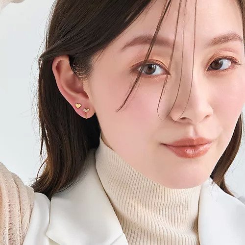 【フィービィー/phoebe】の【金属アレルギー対応】フラットハートピアス/サージカルステンレス 人気、トレンドファッション・服の通販 founy(ファニー) 　ファッション　Fashion　レディースファッション　WOMEN　おすすめ　Recommend　ギフト プレゼント　Gift Present　シンプル　Simple　メタル　Metal　人気　Popularity　other-3|ID: prp329100004462989 ipo3291000000031246921