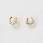 【フィービィー/phoebe】の【金属アレルギー対応】ラッキーホースシューピアス クリア|ID: prp329100004462991 ipo3291000000031231934