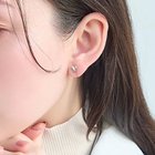 【フィービィー/phoebe】の【痛くないシリーズ】ハートリーフライトフィットイヤリング シルバー シルバー|ID: prp329100004462994 ipo3291000000031231940
