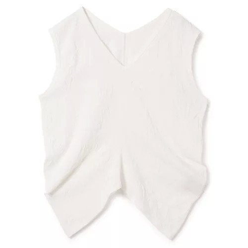 【プレインピープル/PLAIN PEOPLE】のキャッチワッシャージャージVネックノースリーブプルオーバー インテリア・キッズ・メンズ・レディースファッション・服の通販 founy(ファニー) 　ファッション　Fashion　レディースファッション　WOMEN　トップス・カットソー　Tops/Tshirt　キャミソール / ノースリーブ　No Sleeves　プルオーバー　Pullover　Vネック　V-Neck　ジャージー　Jersey　タフタ　Taffeta　ドレープ　Drape　ボトム　Bottom　洗える　Washable　ホワイト|ID: prp329100004463000 ipo3291000000031231953
