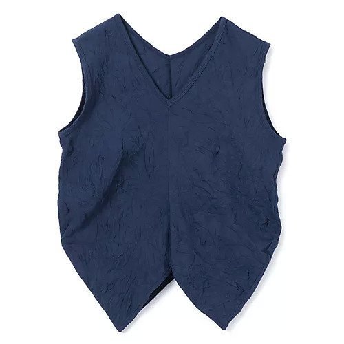 【プレインピープル/PLAIN PEOPLE】のキャッチワッシャージャージVネックノースリーブプルオーバー インテリア・キッズ・メンズ・レディースファッション・服の通販 founy(ファニー) 　ファッション　Fashion　レディースファッション　WOMEN　トップス・カットソー　Tops/Tshirt　キャミソール / ノースリーブ　No Sleeves　プルオーバー　Pullover　Vネック　V-Neck　ジャージー　Jersey　タフタ　Taffeta　ドレープ　Drape　ボトム　Bottom　洗える　Washable　ネイビー|ID: prp329100004463000 ipo3291000000031231954